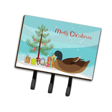 Jensendistributionservices Khaki Campbell Duck Christmas Leash or Key Holder MI1714212